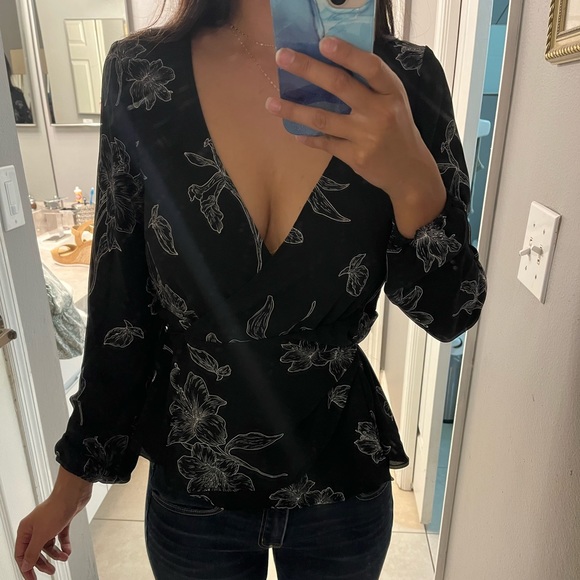 Forever21 Wrap Blouse - Picture 3 of 5